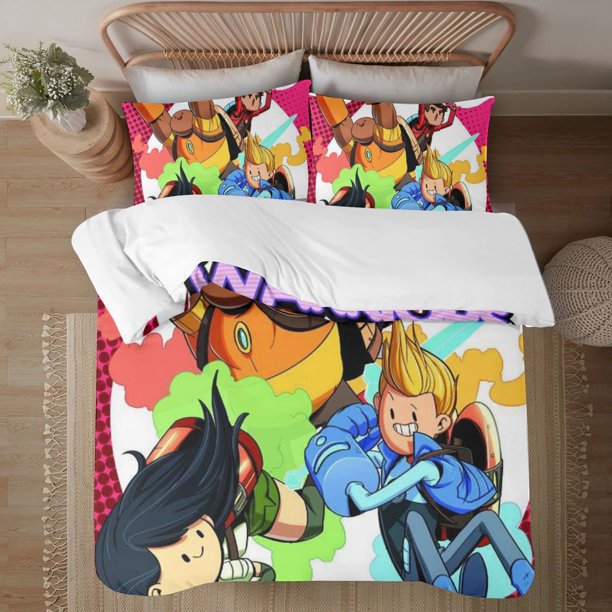 Bravest Woriors 3-Piece Bedding Set For Kids Boys Girls Adult Cartoon Warm Cute Fashion Holiday Present Gift Bed Sheets