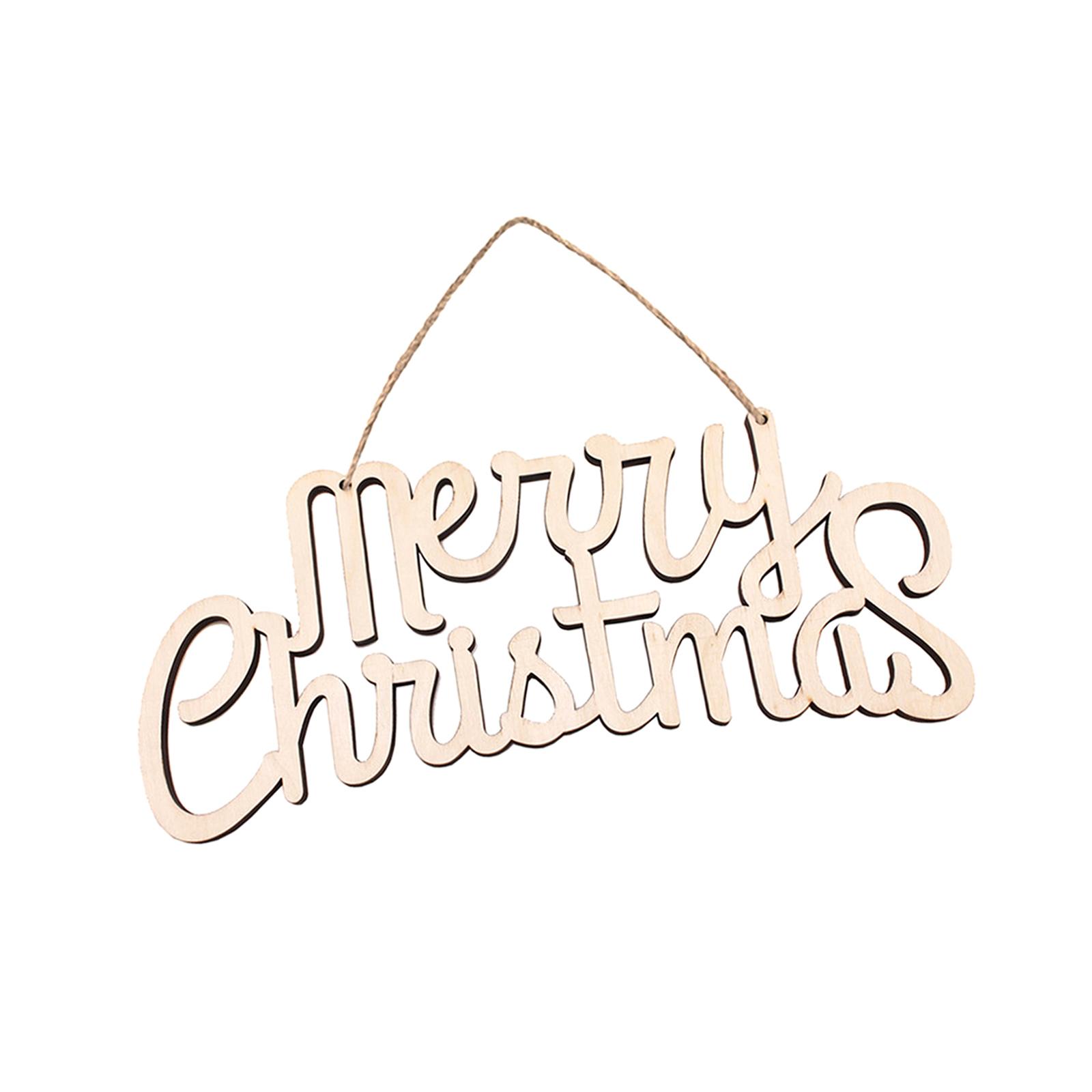 Magideal - Letrero De Madera En Inglés ""Merry Christmas"", Decoración Rústica Para El Hogar, Estilo Granja, Para Chimenea, Cocina, Pasillo, Valla De La Ninguno A