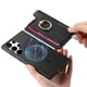 thumbnail image 2 of Funda Magnética para Samsung Galaxy S23 Ultra con Billetera y Anillo, Protector Resistente Negro, 2 of 5
