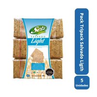 Arcor - Pack 5 Tripack Galletas Salvado Ligth 600 Gr