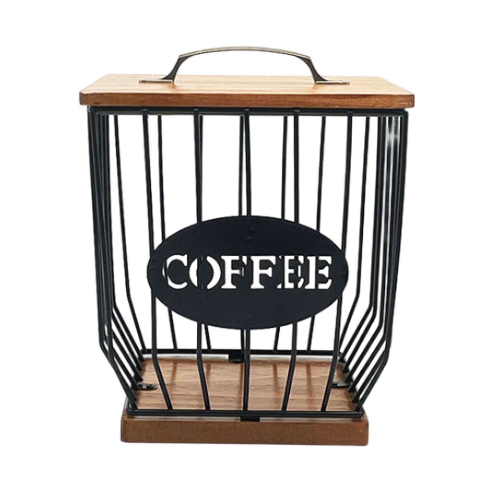 Magideal - Soporte Para Cápsulas De Café, Cesta De Almacenamiento Para Cápsulas De Café, Organizador De Tazas, Jaulas Para Cápsulas De Café, Contenedor Para Cáps Estilo B