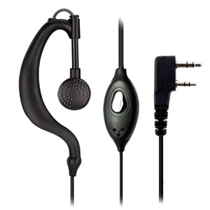 Gen - Audifono Auricular Manos Libres Para Radio Walkie Talkie Negro