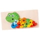 thumbnail image 1 of Rompecabezas De Clavijas De Madera Para Ni?os Peque?os Tablero A Juego Colorido Bloques De Madera Rompecabezas Serpiente, 1 of 5