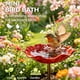 thumbnail image 2 of Estaca jardín flor metal hecha mano baño pájaros comedero agua mariposas césped decoración, 2 of 7