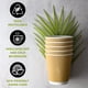 thumbnail image 4 of Juego de 150 vasos de papel Kraft con aislamiento ondulado de 350 ml - NYHI, 4 of 5