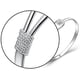 thumbnail image 4 of Pulsera de plata de ley 925 chapada en plata maciza para mujer, brazalete de moda, pulseras de cadena, 4 of 7