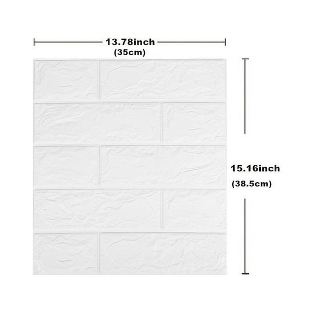 Transform Your Home with 3D Soft Brick Wall Stickers - Self-Adhesive, Waterproof and Mould Proof - Available in 5pcs/10pcs - Perfect for Room, Living Room, Bathroom, Kitchen and Bedding Room Decoratio