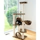 thumbnail image 2 of Sillín Cat Tree Armarkat A6601, marrón con estampado de patas blancas, 2 of 6