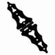 thumbnail image 1 of Bisagra decorativa con correa National Hardware, acero negro, 30 cm, 1 of 1