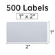 thumbnail image 3 of Etiquetas solubles L LIKED en blanco, 2 x 5 cm, para alimentos, 500 rollos, 3 of 7