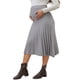 thumbnail image 4 of INSPIRE CHIC Falda de Suéter de Maternidad para Mujeres Sobre el Vientre Falda Plisada de Embarazo Midi Gris Medio, 4 of 6