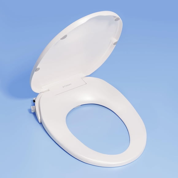 Asiento de bidé para inodoro TUSHY Wave sin electricidad, alargado