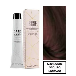 Care Code - Tintura Profesional Permanente 100Ml Rubio Oscuro Morado 6,20 + Oxigen 150 Ml 20 Vol