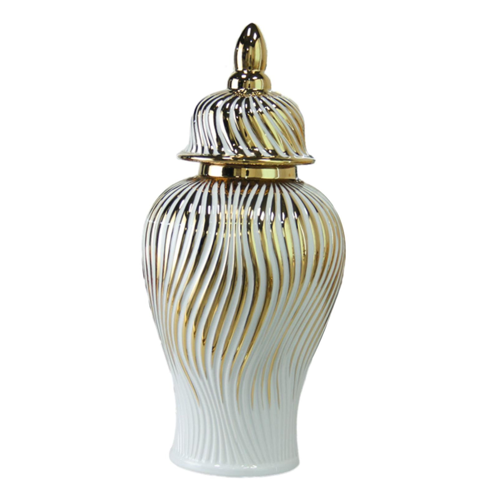 Bothyi - Tarro De Jengibre Decorativo De Porcelana Con Tapa Para Centro De Mesa De Escritorio De Fiesta