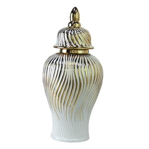 Bothyi - Tarro De Jengibre Decorativo De Porcelana Con Tapa Para Centro De Mesa De Escritorio De Fiesta