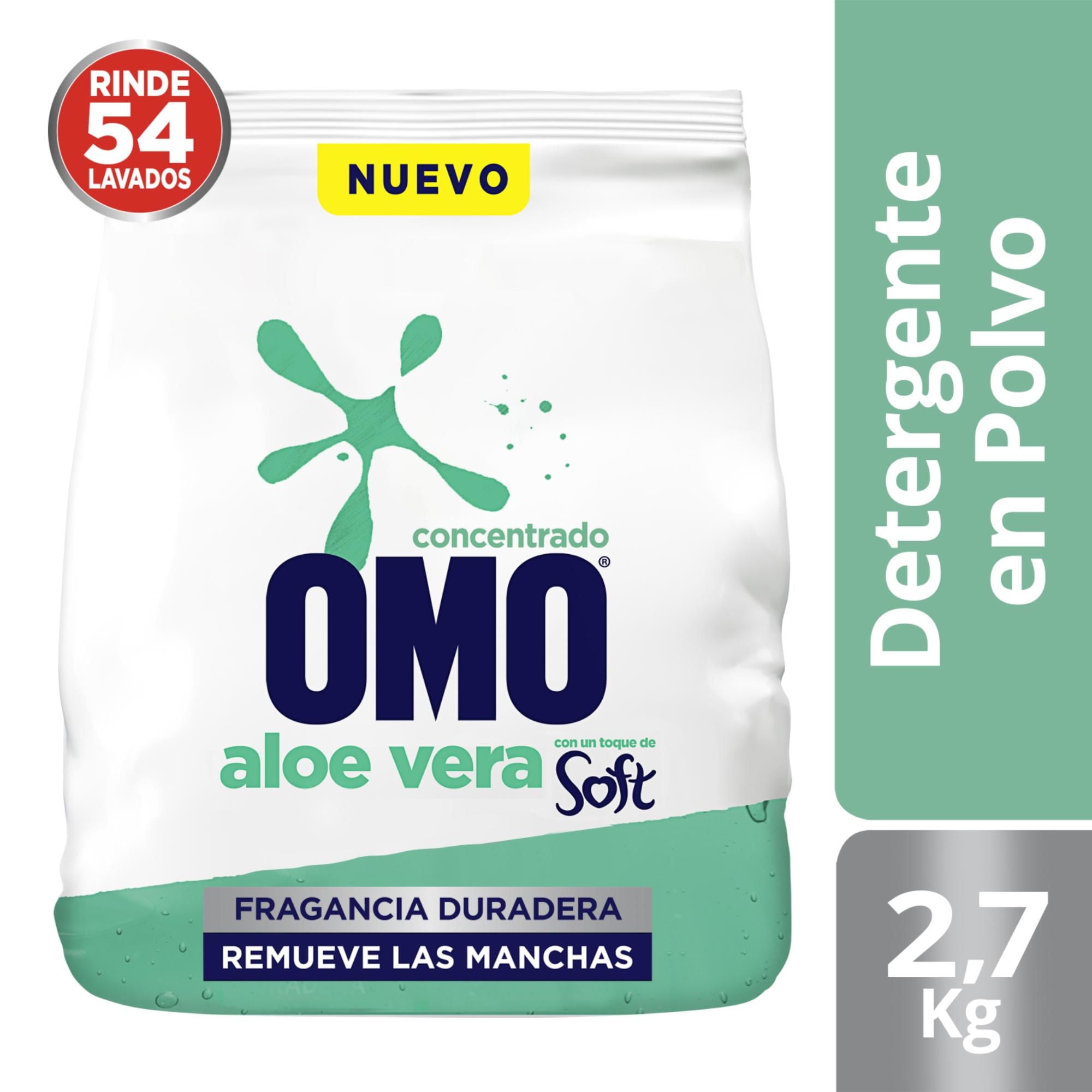Omo - Detergente En Polvo Ultra Power Aloe Vera Bolsa