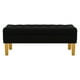 thumbnail image 1 of Banqueta Wood 2c Felpa 01 Negro, 1 of 4