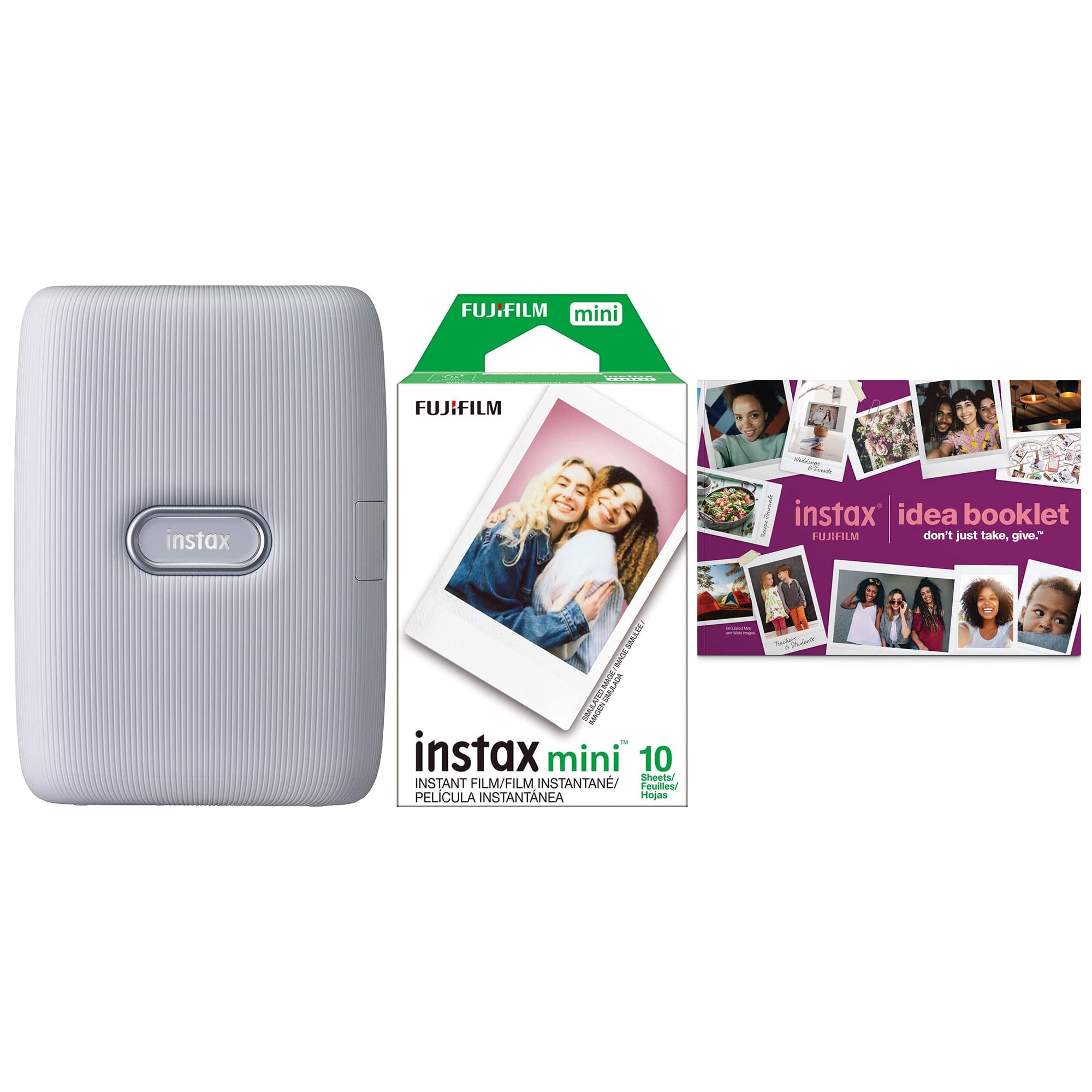 Impresora Fujifilm Instax Mini Link Blanca Con 10 Películas Y Folleto