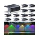 thumbnail image 1 of Luces solares para cerca LIANGLOME 12 unidades, blanco cálido RGB, IP44, 1 of 6