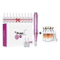 Kimale - Dermapen Dr Pen M7-W+12 Agujas +3 Apollas De Vitamina C
