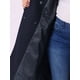 thumbnail image 5 of Abrigos largos de mujer talla grande de Agnes Orinda con solapa con muescas, abrigo de invierno de doble botonadura con bolsillos 1X azul oscuro, 5 of 6