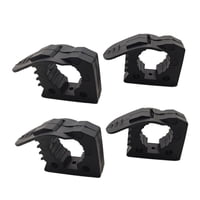 Ioensy - Kit De Montaje De Abrazadera De Goma De Liberación Rápida Genérica, 4 Piezas, Piezas Organizadoras De Herramientas, Color Negro