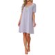 thumbnail image 2 of INSPIRE CHIC Camisones con Volantes para Mujer, Camisetas de Dormir Lindas con Ribete de Volantes, Camisón de Verano, Vestido de Dormir Midi con Mangas Cortas L Púrpura, 2 of 6