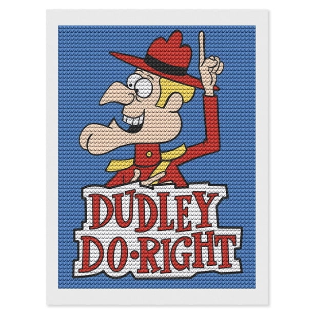 El Show de Dudley Do-Right Kits de Pintura de Diamantes para Adultos 5D DIY Diamond Art Kits Full Drill Diamond Dots para Regalo Decoración de Pared y Relajación Artes de Gemas 30*40cm