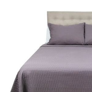 Chantilly - Cubrecama Microfibra Ultrasonic Liso King Morado