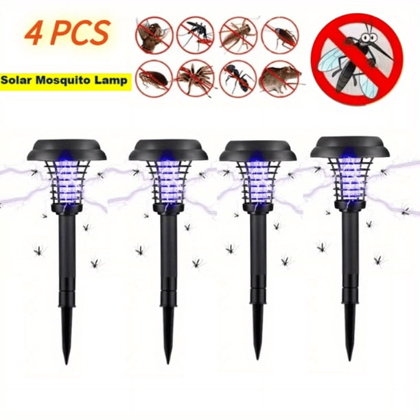Eliminate Bugs Instantly With Solar-Powered Bug Zapper, Outdoor Lights - Indoor & Outdoor Use! Solar Mosquito Killer Light