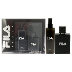 Fila - Negro De Para Hombre - Set De Regalo Edt Spray, Spray Corporal