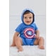 thumbnail image 2 of Marvel Capitán América Mameluco de Disfraz Azul para Niños Pequeños 2T, 2 of 6