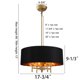 thumbnail image 4 of Candelabro Fminlla de 4 luces 45 cm negro y dorado, 4 of 9