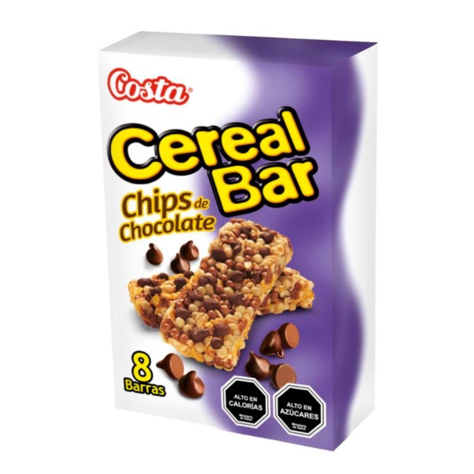 Barra De Cereal Cerealbar Chips Chocolate Pack 8 Un 21 gr Costa