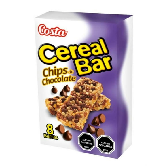 Barra de Cereal Cerealbar Chips Chocolate pack 8 Un, 21 gr