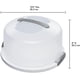 thumbnail image 2 of Servidor para tartas Sterilite 2008004 de plástico blanco, 2 of 7