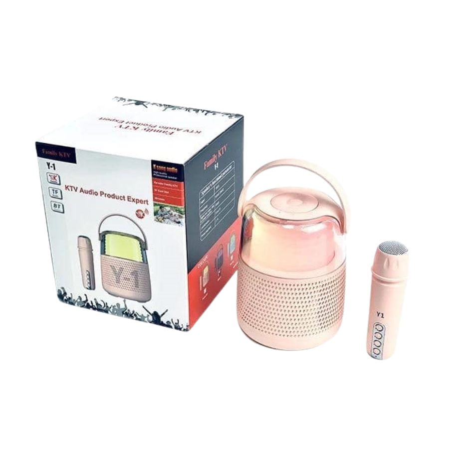 Click Ventas - Parlante Y Micrófono Karaoke Voz Rgb Y-1 Bluetooth