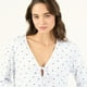 thumbnail image 5 of Camisa de Dormir Cleo Manga Larga Blanco Estampado, 5 of 5