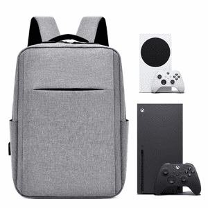 Genérico - Funda De Almacenamiento Portátil Para Mandos De Playstation 5/Ps4 Slim/Pro/Xbox Series X/S/Xbox One - Bolsa Organizadora De Viaje Duradera Con Compartimento Acolchado-Gris