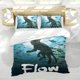 thumbnail image 5 of Película Flow Conjunto de sábanas temático, trío de piezas, cómodo y amigable con la piel, diseño único, regalo de decoración para el hogar para familiares, amigos y fans,140cm *210cm, 5 of 6