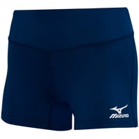 Pantalones Cortos De Voleibol Mizuno Victory 3.5 Con Entrepierna Azul Marino Para Mujer