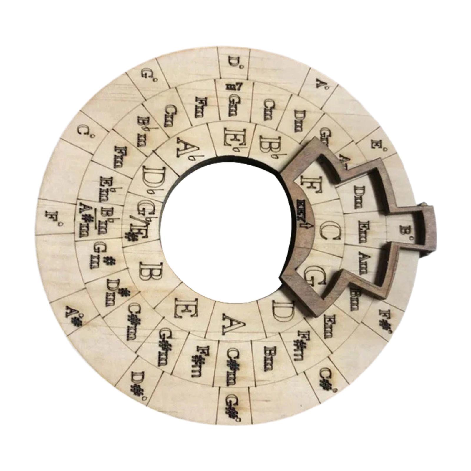 Bothyi - Rueda De Melodía De Madera Compacta Y Redonda Para Músicos Principiantes Y Compositores.