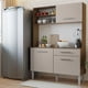 thumbnail image 1 of Kit Muebles de Cocina Madesa Life 120 cm Marrón/Crema, 1 of 10