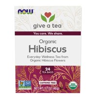 Té Orgánico Now Foods Hip Hibiscus Sin Cafeína 48G 24 Unidades