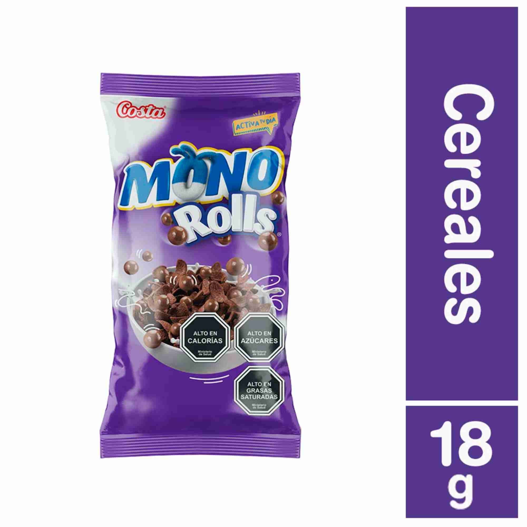 Cereal Mono Rolls Snack 18 g Costa