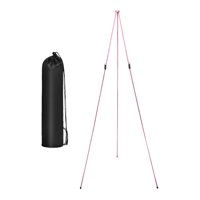 Magideal - Caballete De Exhibición Soporte De Caballete Trípode Metal Estable Plegable Caballete De Piso Caballete De Póster Para Soporte De Exhibición Signos De Rosa