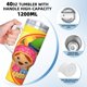 thumbnail image 5 of Team Umizoomi Vaso aislado de acero inoxidable con asa, diseño temático, regalo para familia, amigos y fans; incluye pajita y encaja en el portavasos estándar, 40 oz, 5 of 6
