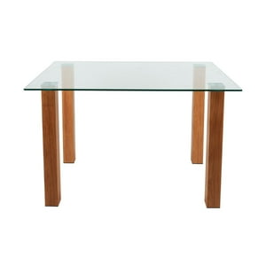 Pandalino - Mesa Rectangular Alba 120X80 | Vidrio Templado Blanco