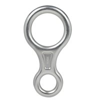 Magideal - 35Kn 8 Descensor Licencia De Aparejo Escalada De Árboles De Roca Equipo De Rápel De Resistencia Dispositivo De Aseguramiento Cuesta Abajo Plata