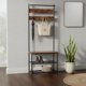 thumbnail image 1 of Mueble De Recibidor Con Perchero Y Zapatero Integrado Marrón, 1 of 3